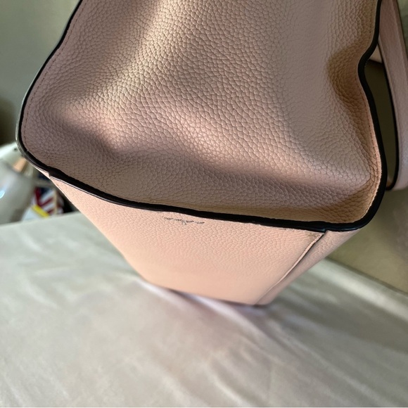 Tory Burch Brooke Tote Pink Salt Blush Pebbled Leather Gold Hardware - Picture 14 of 17